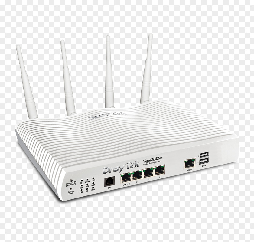 Vigor Router DrayTek Gigabit Ethernet DSL Modem G.992.5 PNG