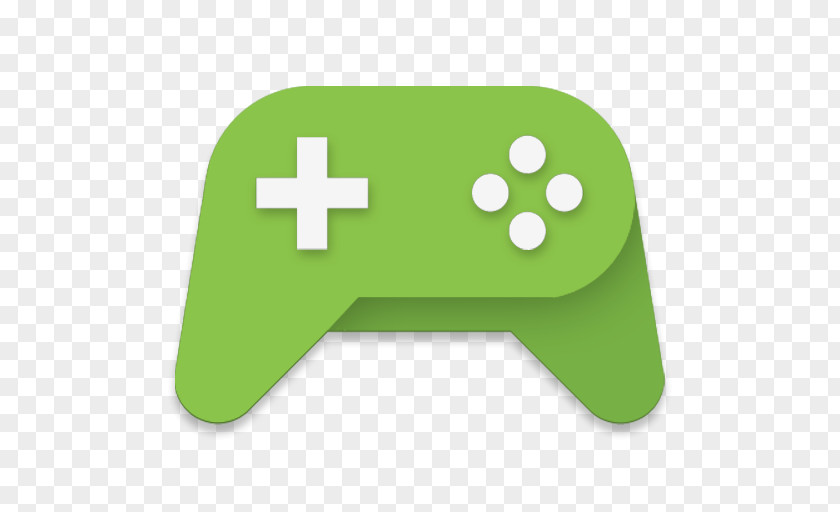 Play Games Symbol Green Font PNG