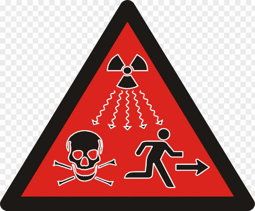 Warning Sign Ionizing Radiation Hazard Symbol PNG