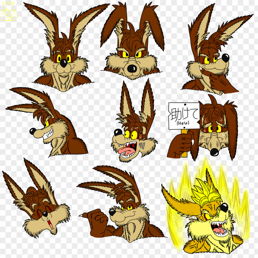 Wile Coyote Ralph Wolf And Sam Sheepdog E. The Road Runner Super Saiyan PNG
