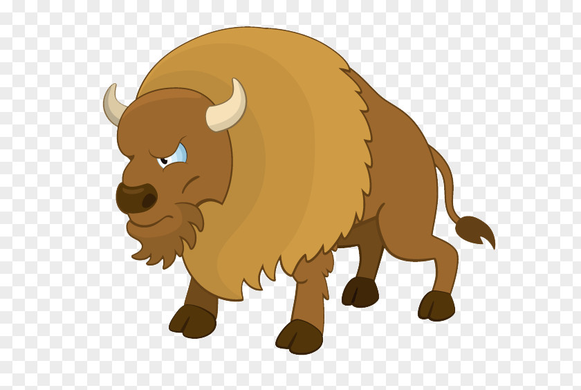 Cartoon Painted Bison Animal Stock Photography Illustration PNG
