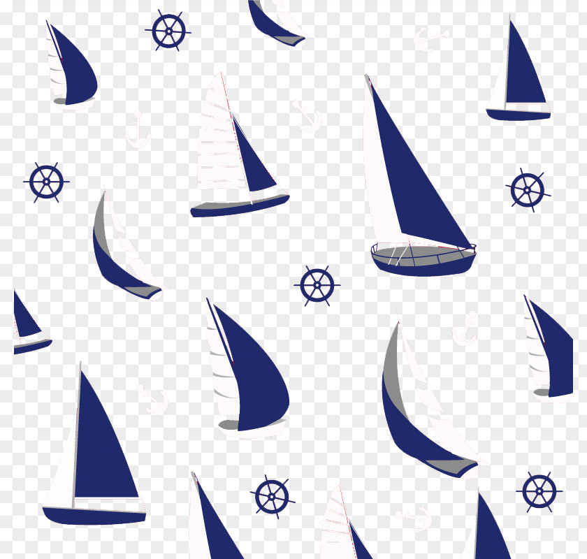 Vintage Sailing Background Vector Material Download PNG