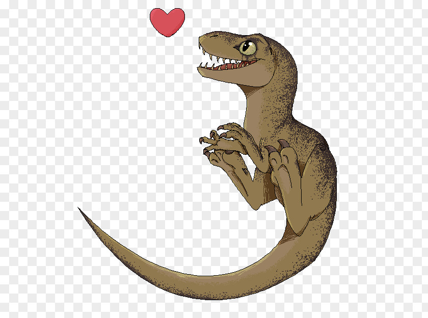 Velociraptor Pixel Dinosaur Art PNG