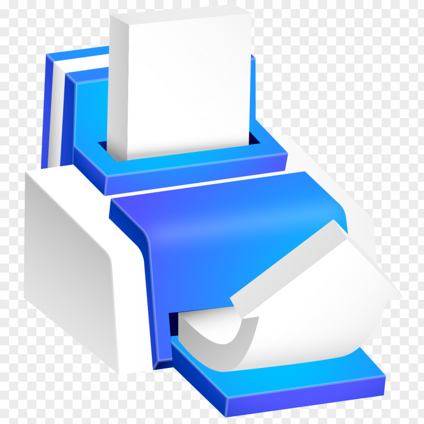 Blue Printer Computer File PNG