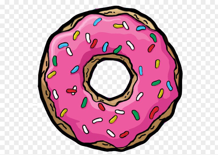 Donuts Homer Simpson Drawing Cartoon PNG