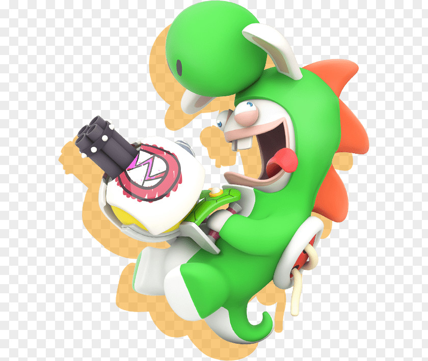 Luigi Mario + Rabbids Kingdom Battle & Yoshi Princess Peach Toad PNG