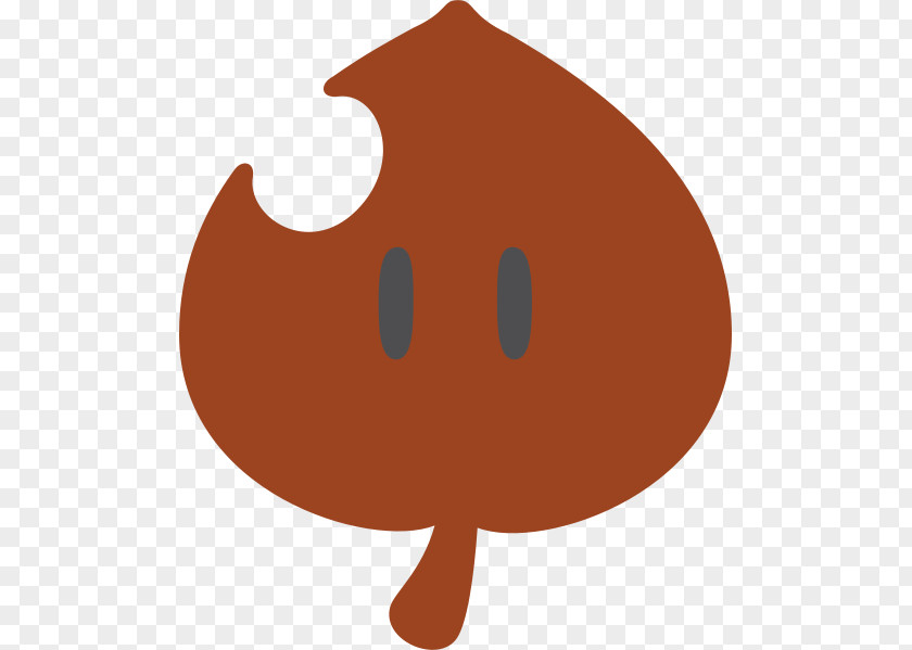 Simple Leaf Snout Carnivora Character Clip Art PNG