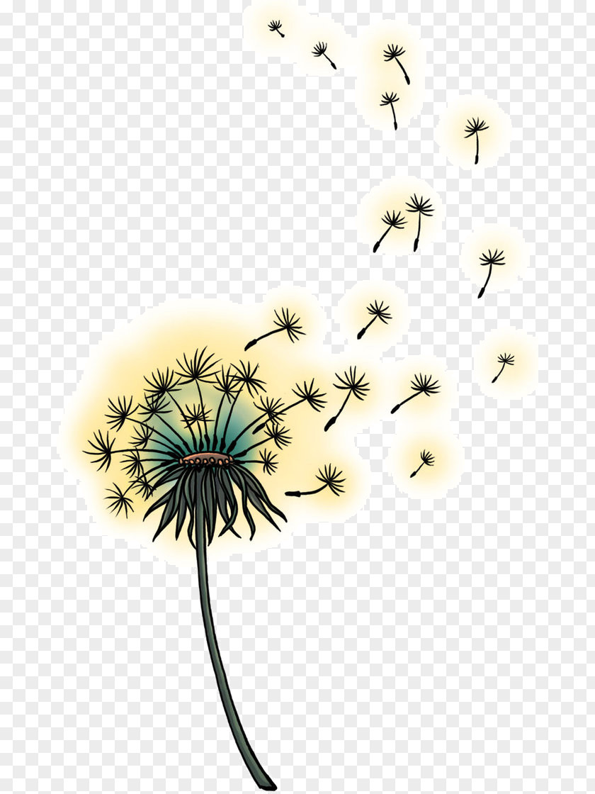 Dandelion Tattoo Human Back Idea PNG