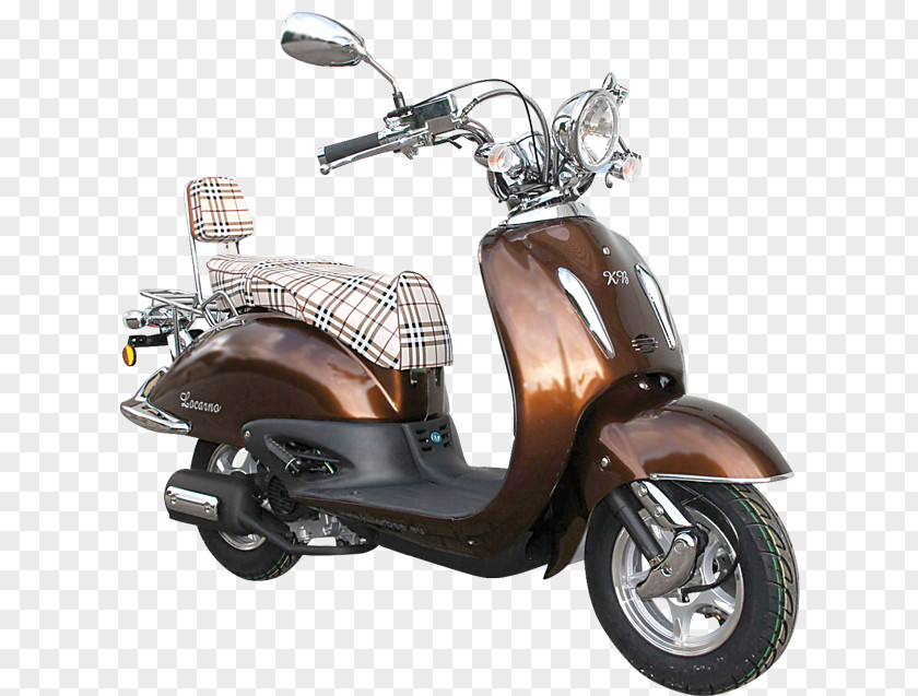 Retro Scooter Motorized Motorcycle Accessories Italika PNG