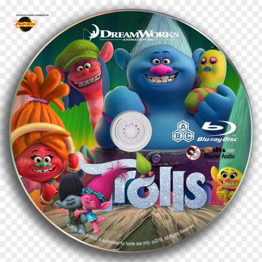 Trolls Blu-ray Disc DVD Compact PNG