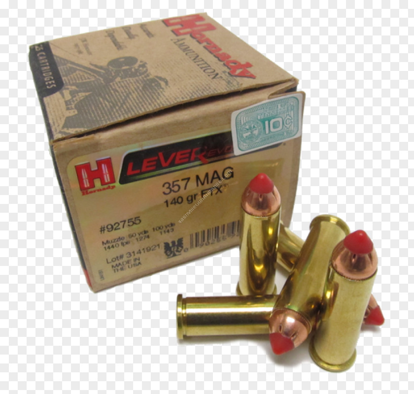 Ammunition Bullet .357 Magnum Lever Action Hornady PNG