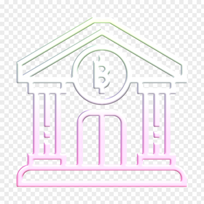 Bank Icon Blockchain PNG