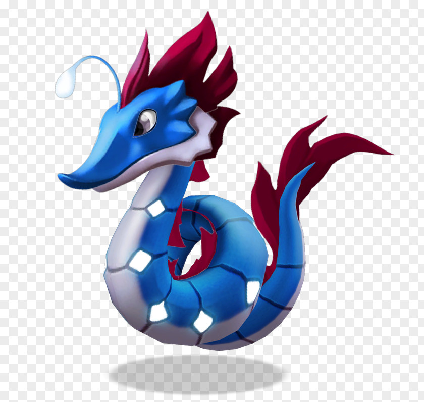 Caballito De Mar Dragon Mania Legends Seahorse Cobalt Blue PNG