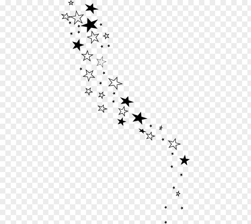 Stars Black Stencil Silhouette Drawing Unicorn PNG