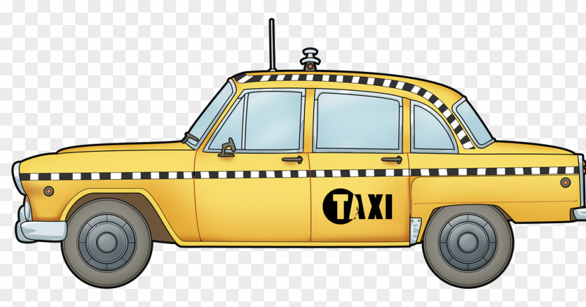 Taxi TX4 Checker Motors Corporation Yellow Cab Clip Art PNG