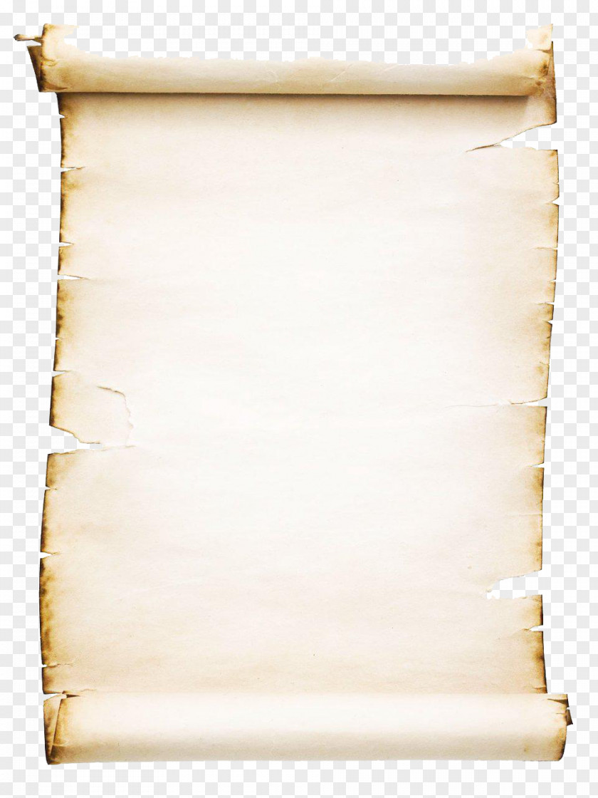 Typography Paper Scroll Parchment Clip Art PNG