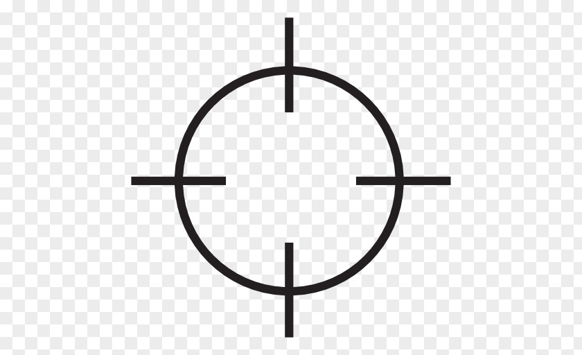 Aim Icon Vector Graphics Reticle Illustration Clip Art PNG