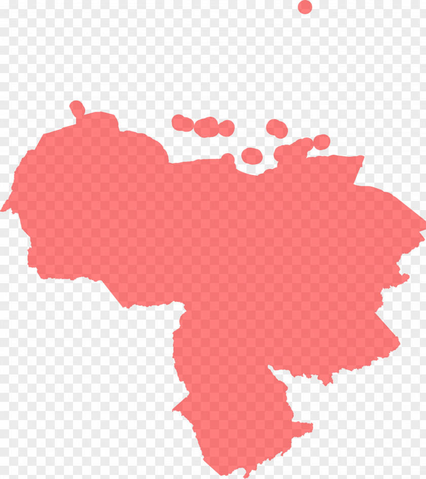 Map Venezuela Vector PNG