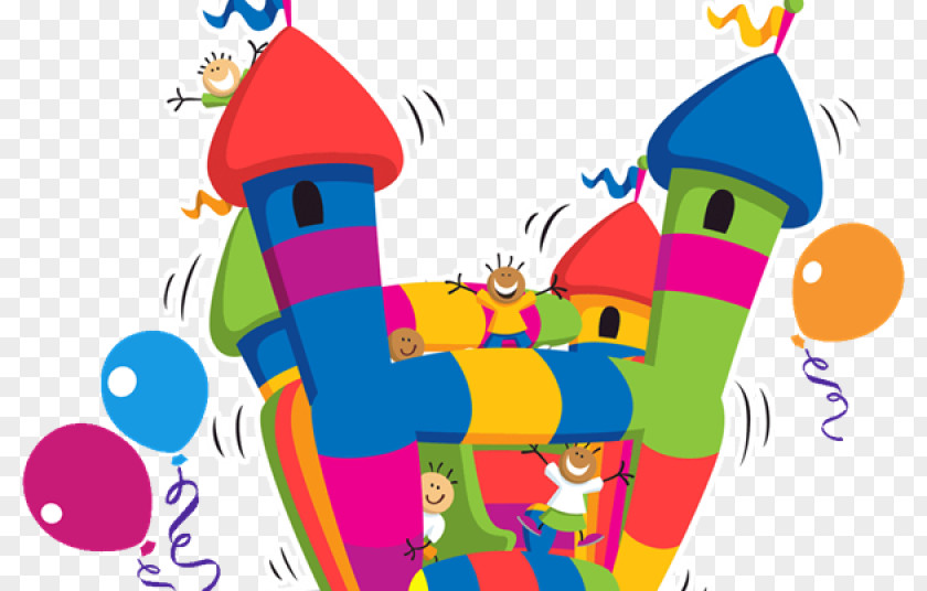 Castle Inflatable Bouncers Party Clip Art PNG