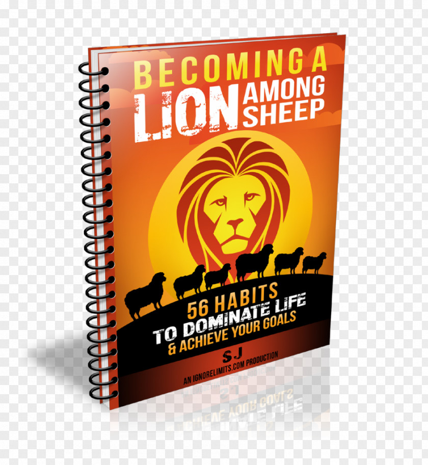 Lion Sheep Habit Book Passive Income PNG
