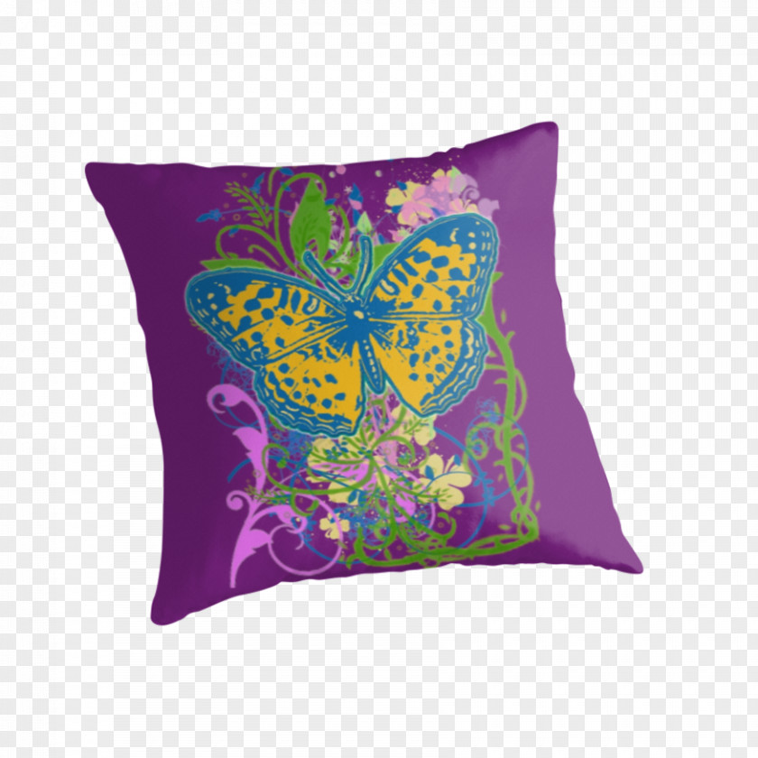 Butterfly Aestheticism Throw Pillows Cushion Visual Arts Watercolor Painting PNG