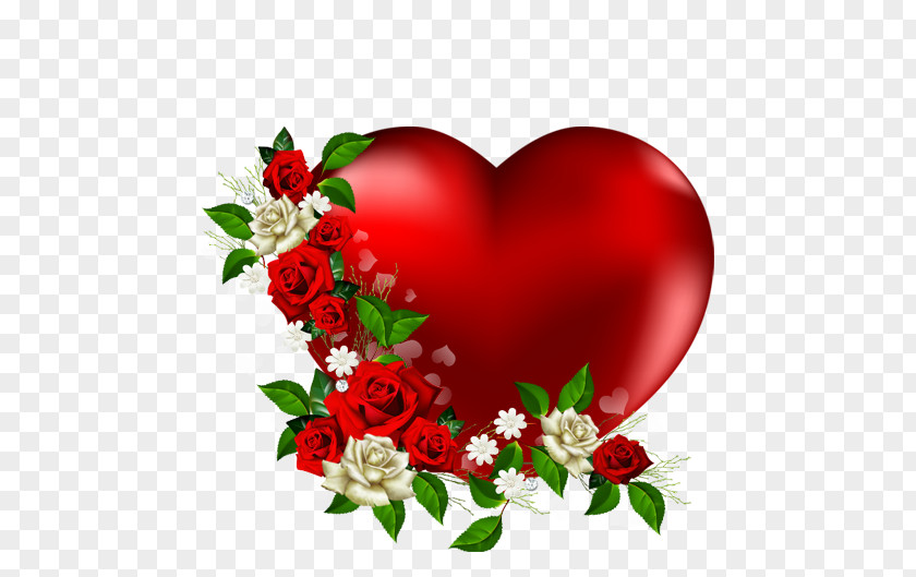 Enjoy Heart Flower Desktop Wallpaper Clip Art PNG