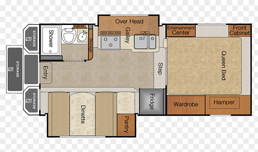 Hanging Island Pickup Truck Floor Plan Camper Campervans PNG