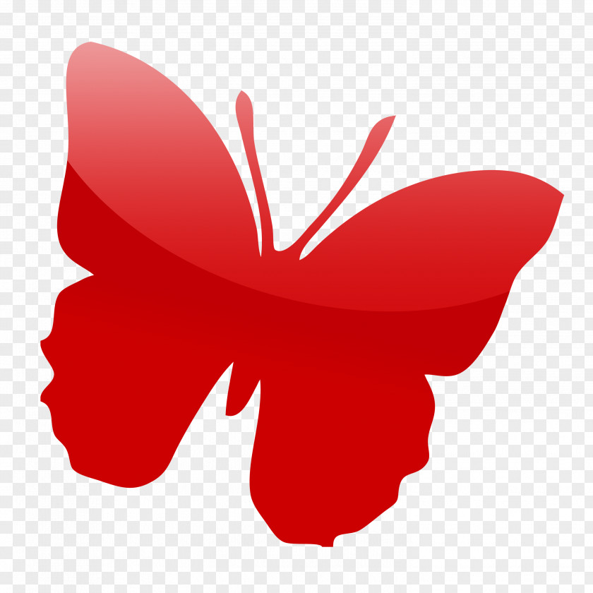 Herbaceous Plant Carmine Butterfly Logo PNG