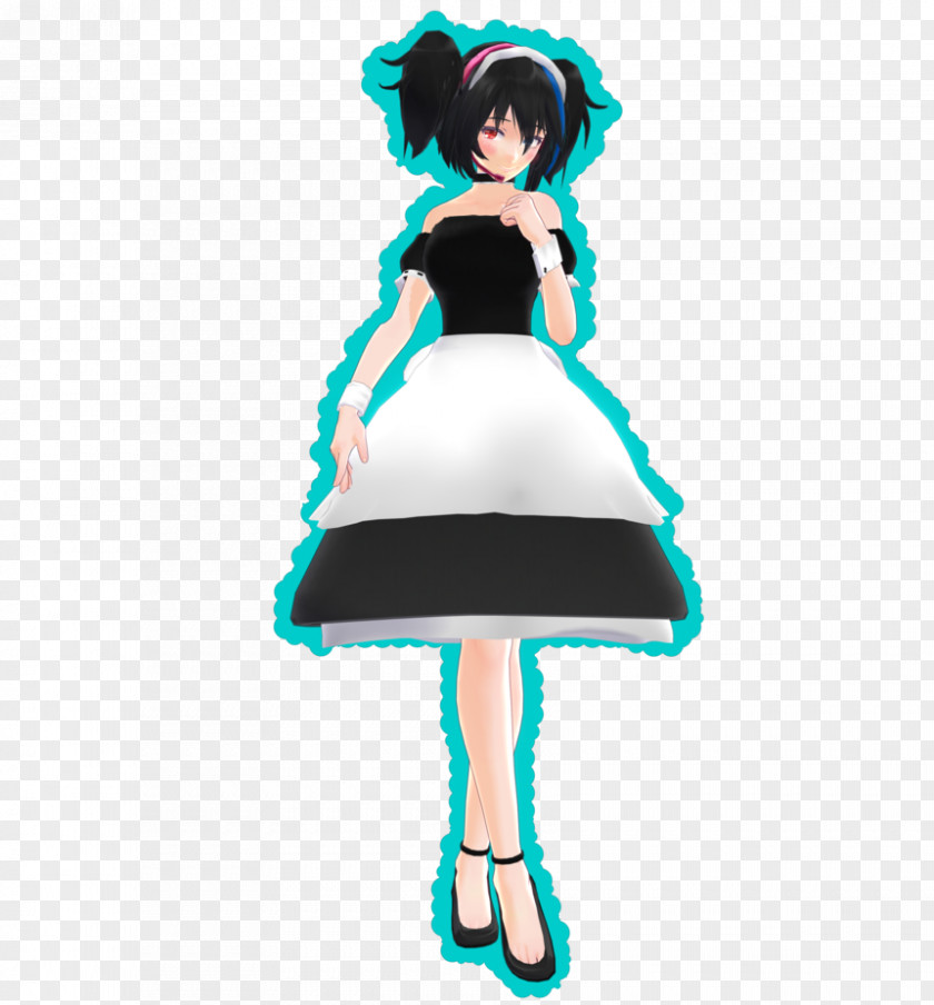 Maid MikuMikuDance French Hatsune Miku Vocaloid PNG