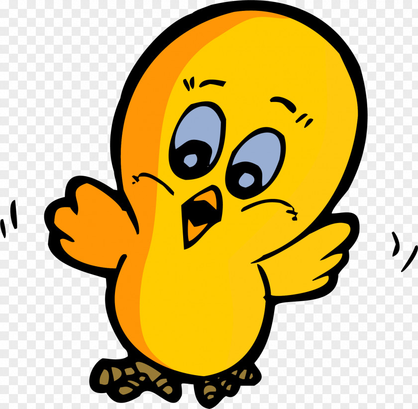Vector Cute Chick Painted Chicken Cartoon Clip Art PNG