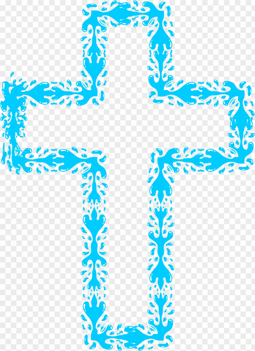 Aqua Cross Cliparts Christian Clip Art PNG