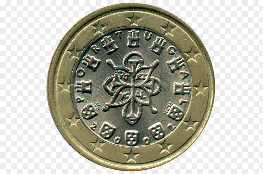 Coin 1 Euro Portuguese Coins 2 PNG