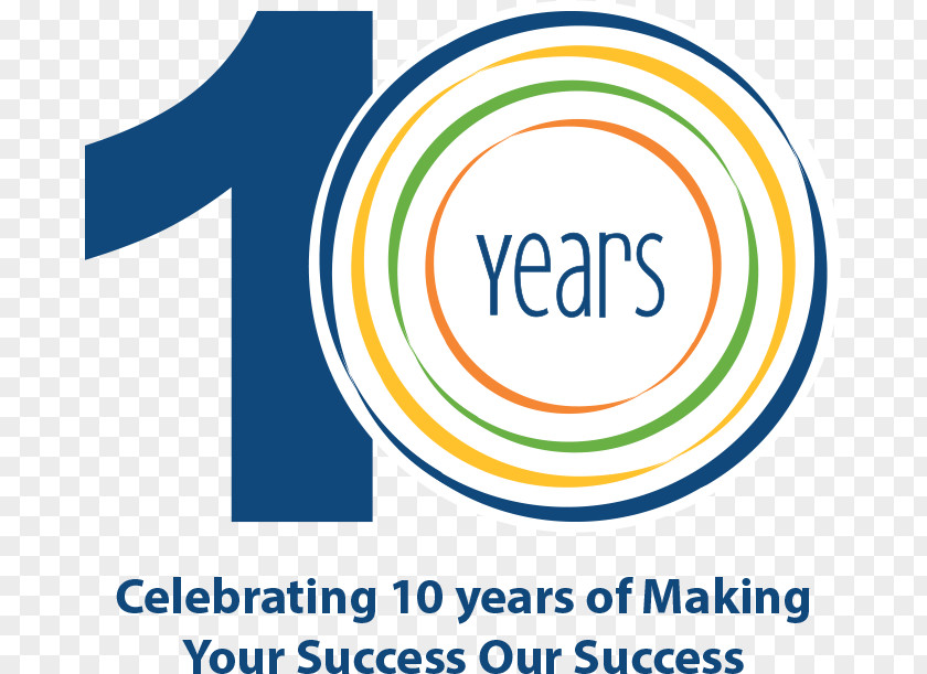 10 Years Logo Brand Font PNG
