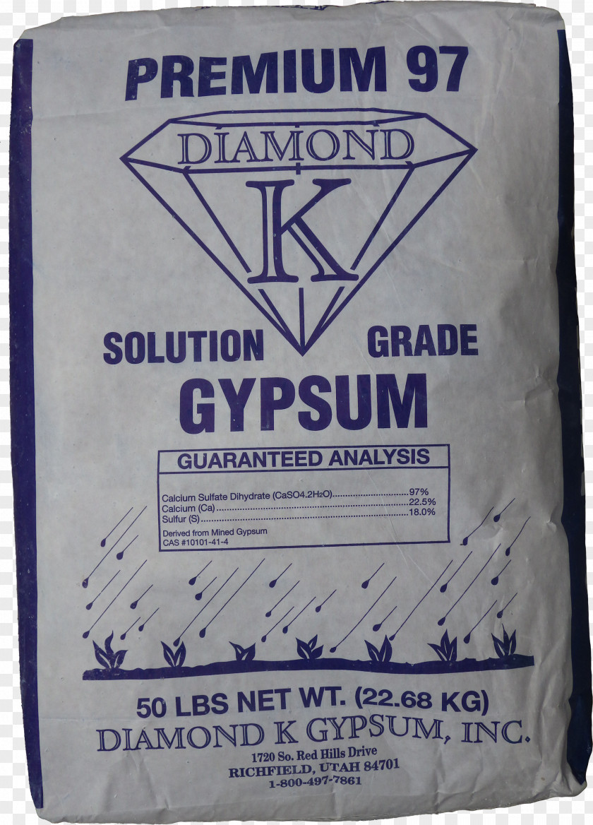 Gypsum Fertilisers Organic Fertilizer Rockdust Agriculture PNG