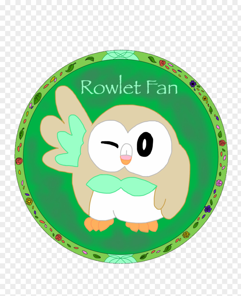 Owl Green Beak Character PNG