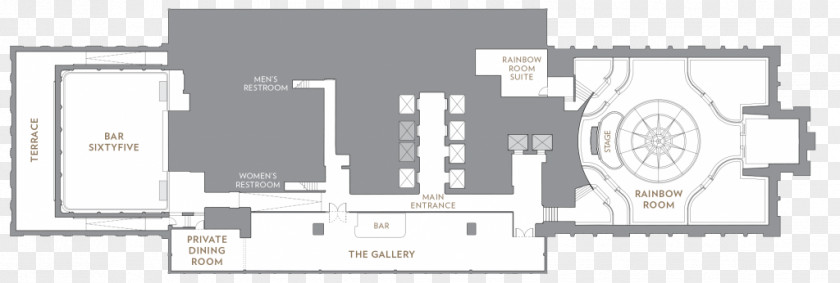 Rockefeller Square Bar SixtyFive At Rainbow Room Center Floor Plan PNG