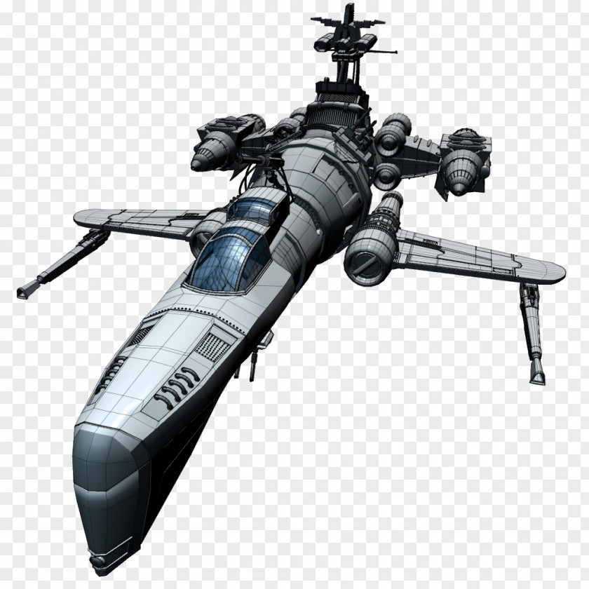 Spaceship Aircraft Helicopter Spacecraft Rendering PNG