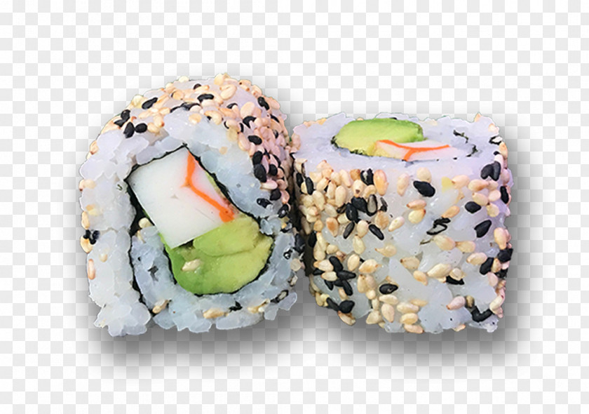 Sushi California Roll Gimbap 07030 Comfort Food PNG