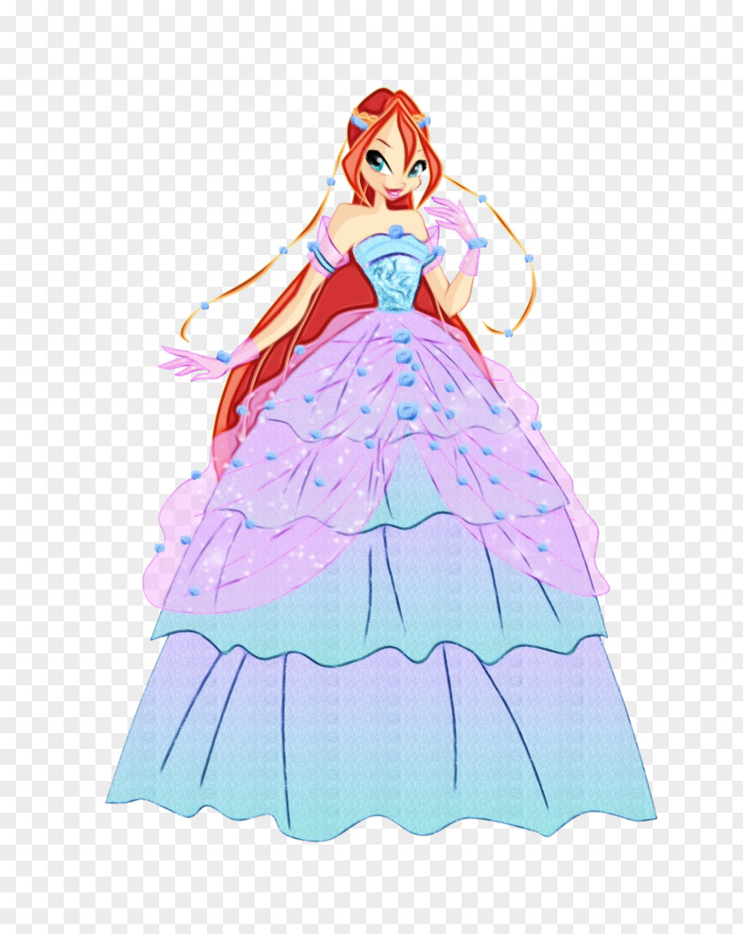 Costume Toy Watercolor Bloom PNG
