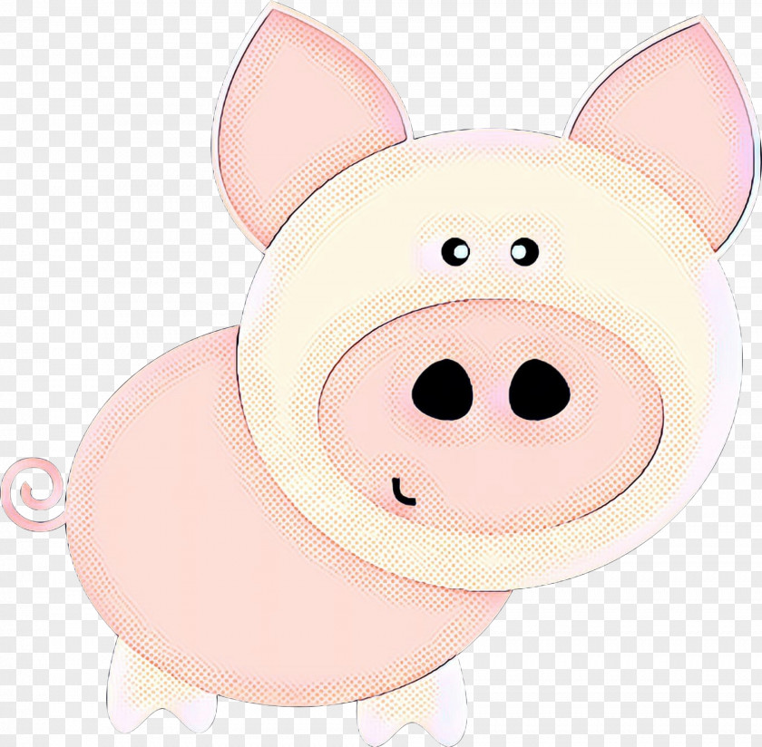 Pig Cartoon Carnivores Snout Pink M PNG