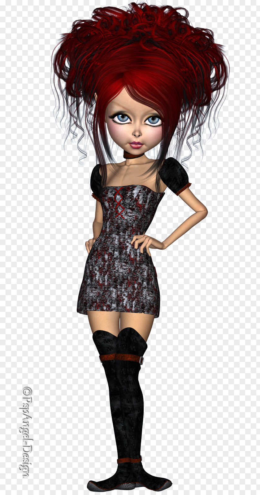 Doll Digital Art Poser PNG