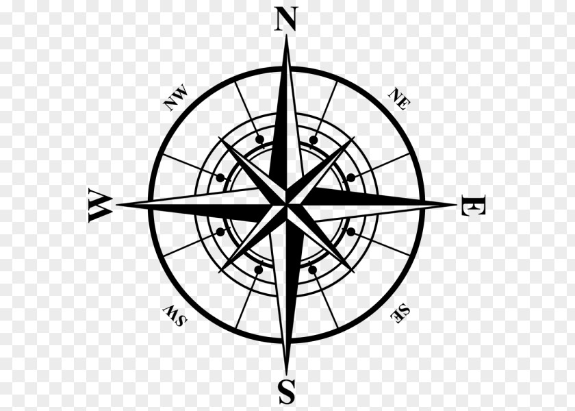 Gps Logo Compass Rose Clip Art PNG