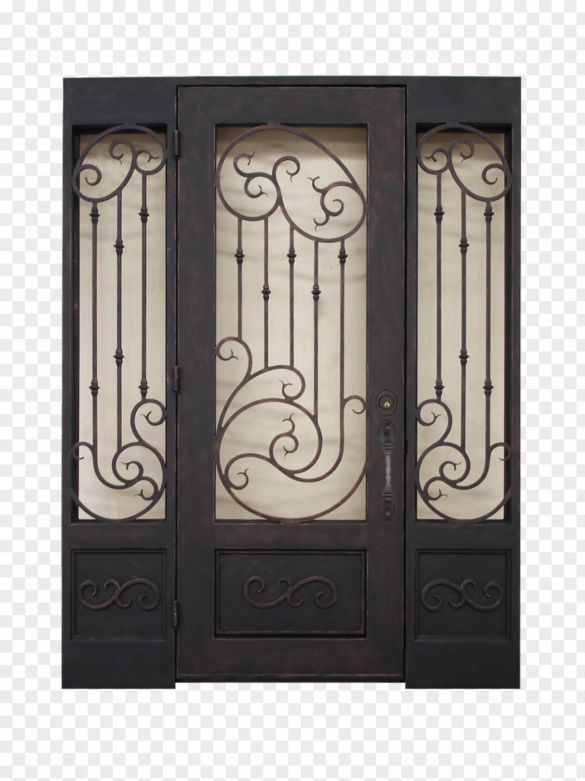 Door Sidelight Transom Arch Iron PNG