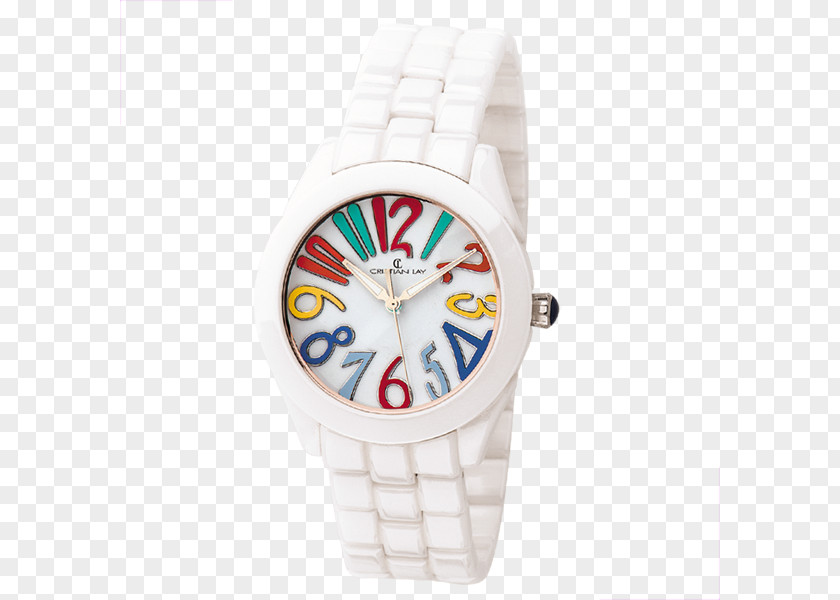 Lays Chromotherapy Color Watch Strap White PNG