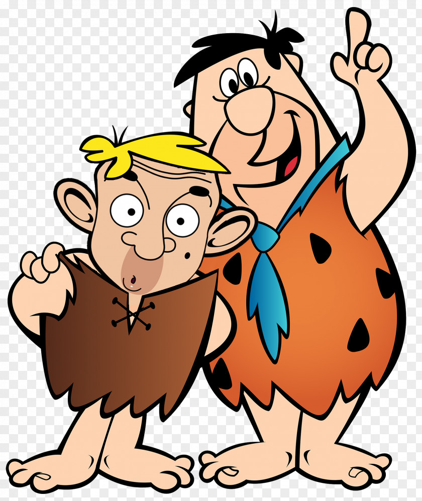 Mr. Bean Barney Rubble Fred Flintstone Wilma Betty Pebbles Flinstone PNG