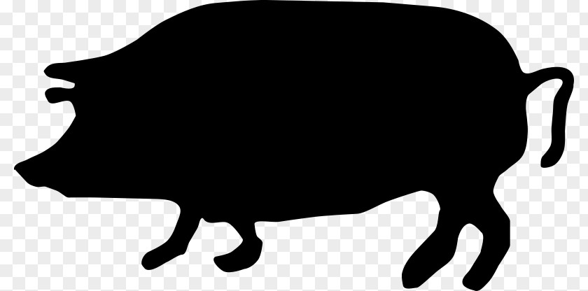 Pig Silhouette Clip Art PNG