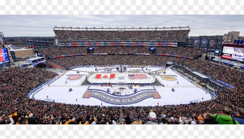 Stadium. Gillette Stadium 2016 NHL Winter Classic Boston Bruins Montreal Canadiens New England Patriots PNG