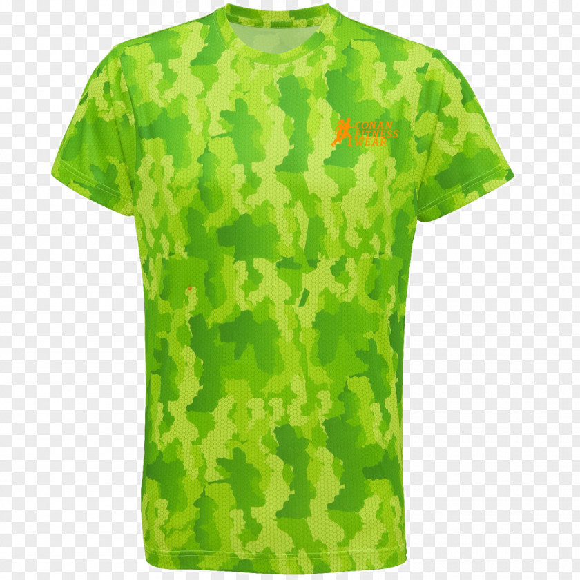 T-shirt Long-sleeved Electric Green PNG