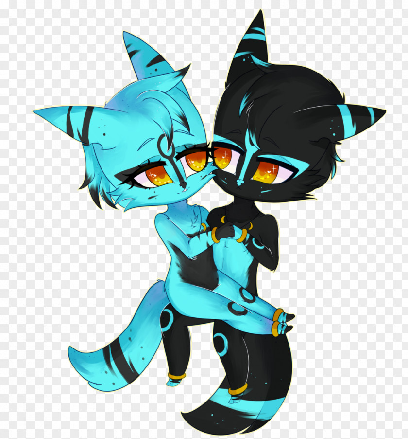 Blue Fox Character Fiction Figurine PNG