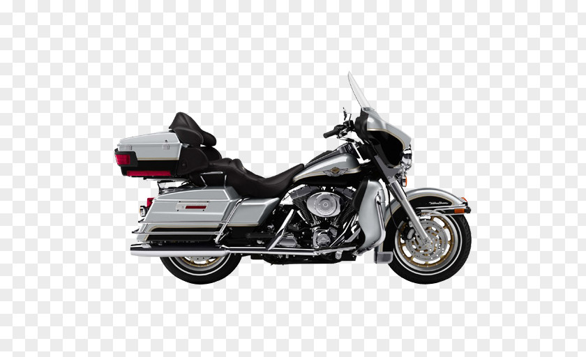 Silver Motorcycle Harley-Davidson Electra Glide Tri Ultra Classic Saddlebag PNG